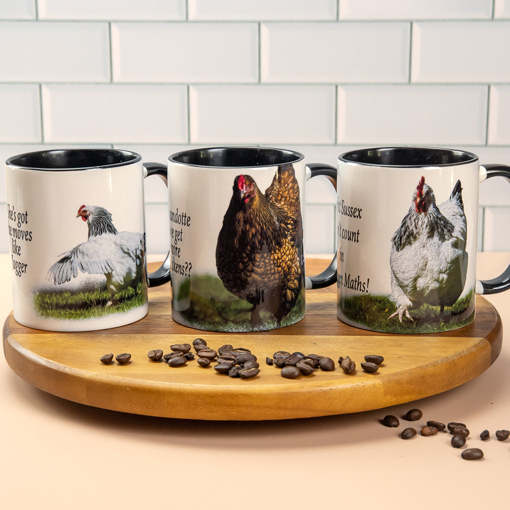 Chicken Collection - Two toned Ceramic Coffee Mugs