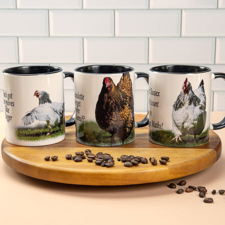 Chicken Collection - Two toned Ceramic Coffee Mugs