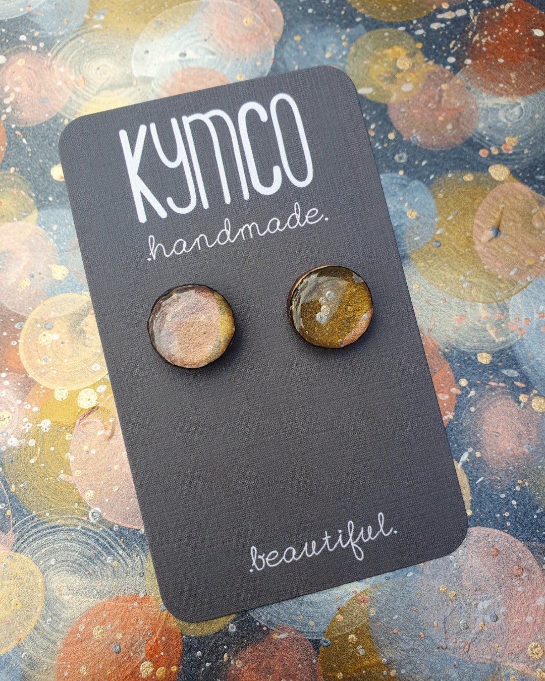 The Desert Dreaming Collection | Resin art jewellery | Medium dangle and stud earrings | Brooch | Pendants