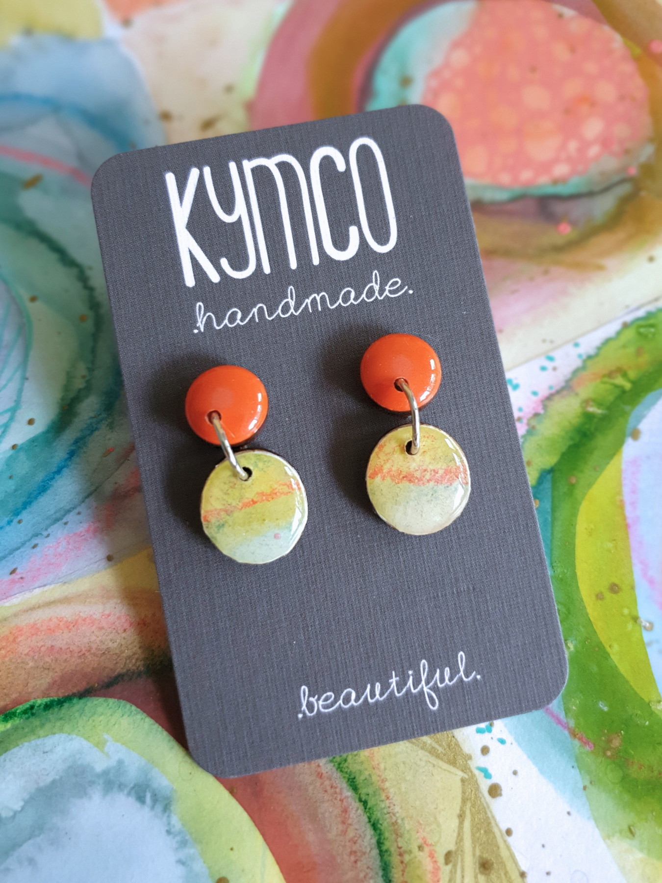 The Tutti Frutti Collection | Resin art jewellery| Stud earrings | Pendants | Brooches