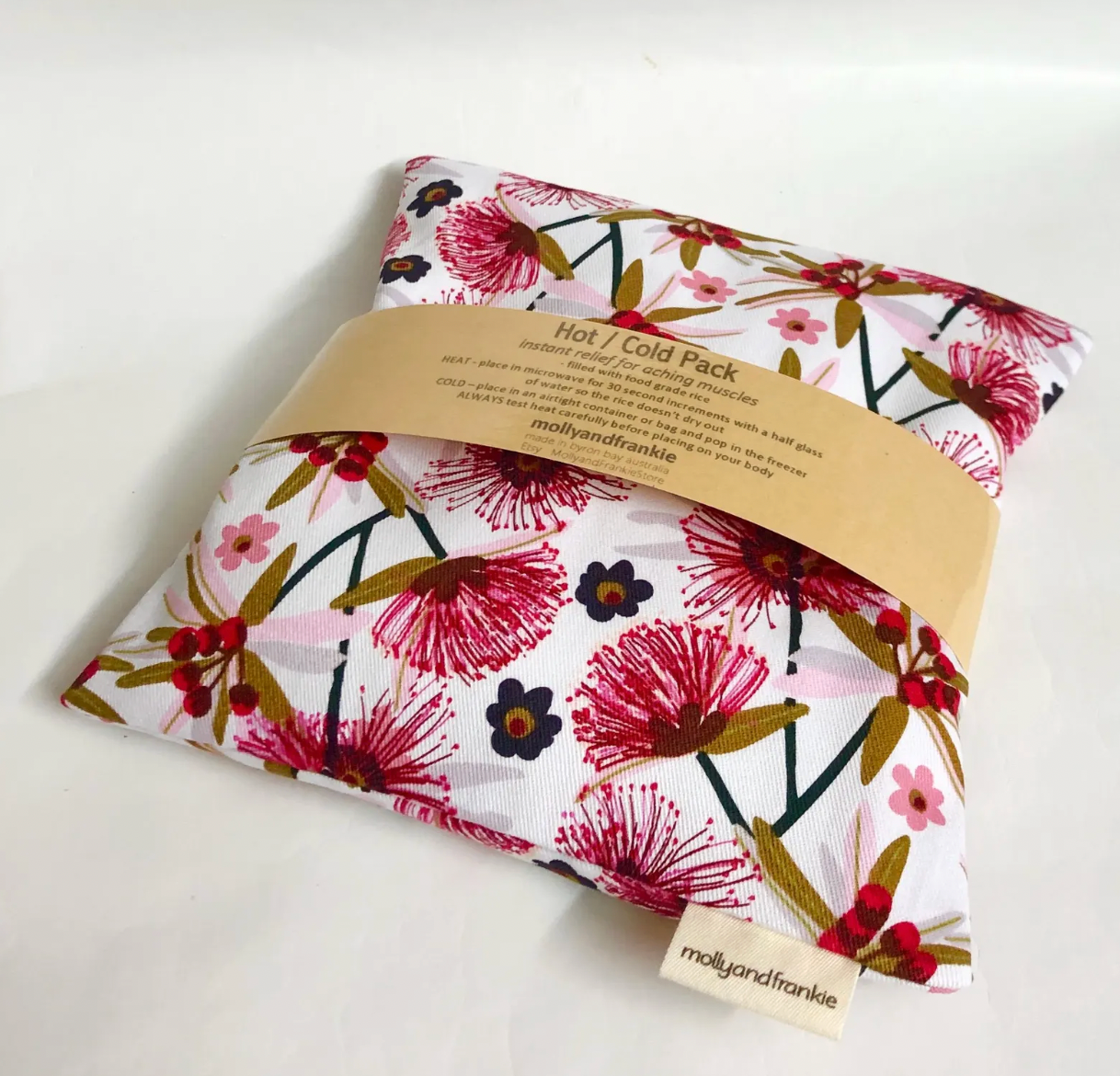 Heat Pack, Hot/Cold Pack with Removable Cover - Gum Blossoms