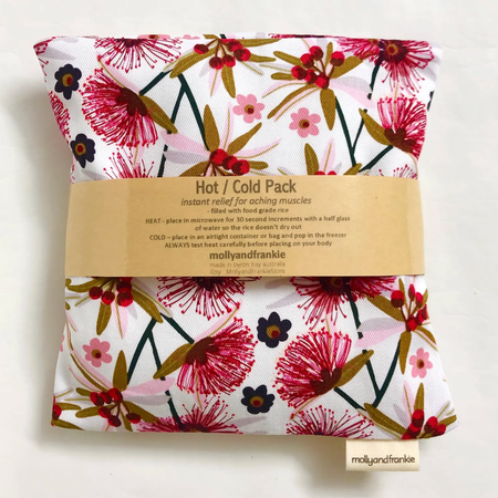 Heat Pack, Hot/Cold Pack with Removable Cover - Gum Blossoms