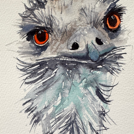 Mini Me #198 Emu Original Watercolour