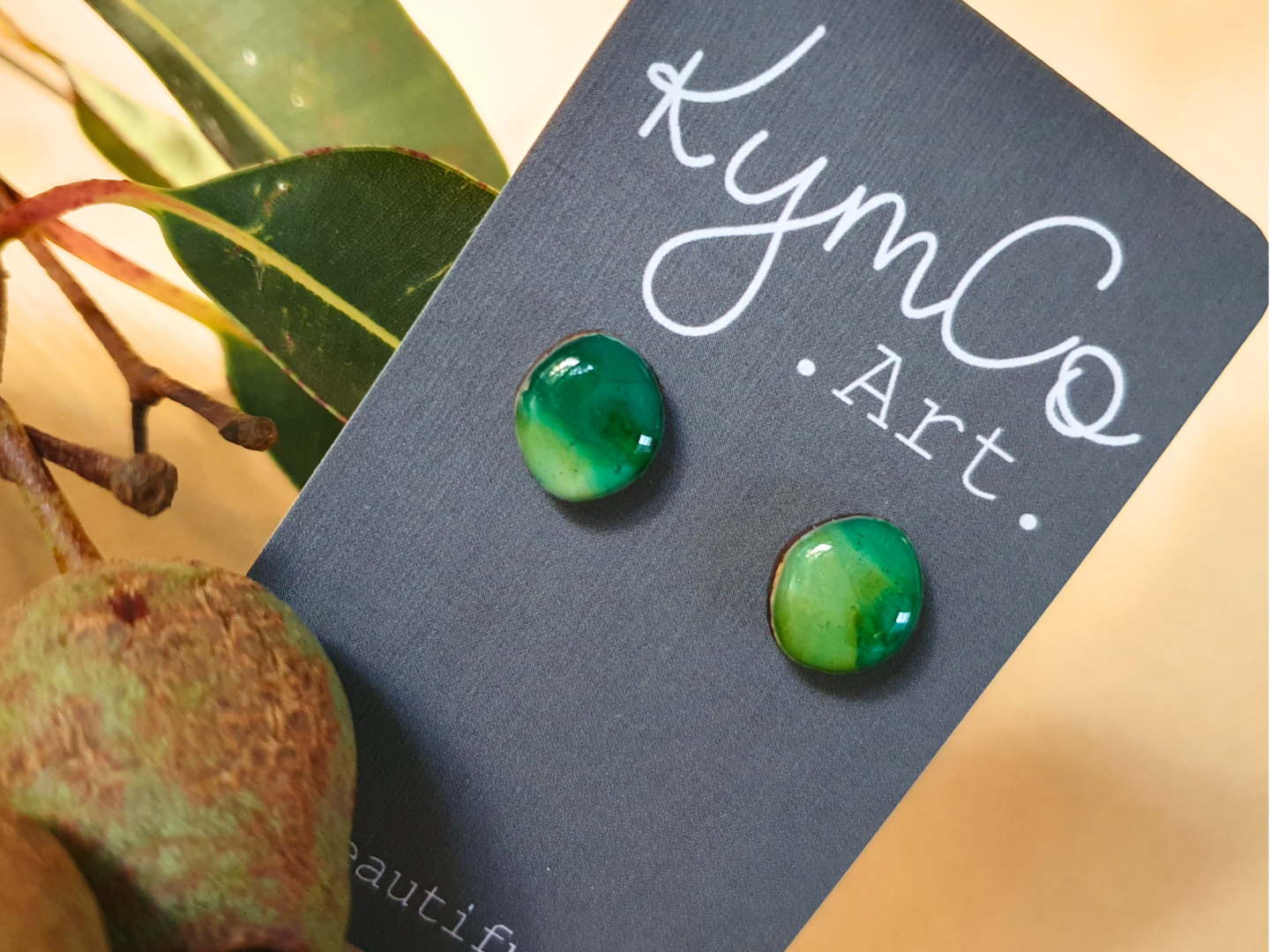 The Sunburnt Country Collection | Resin art jewellery | Pendants, studs and small dangle earrings