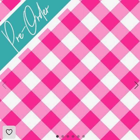 PRE-ORDER Water-resistant wet bags (Love Blooms Pink Gingham - Annette Winter Designs)