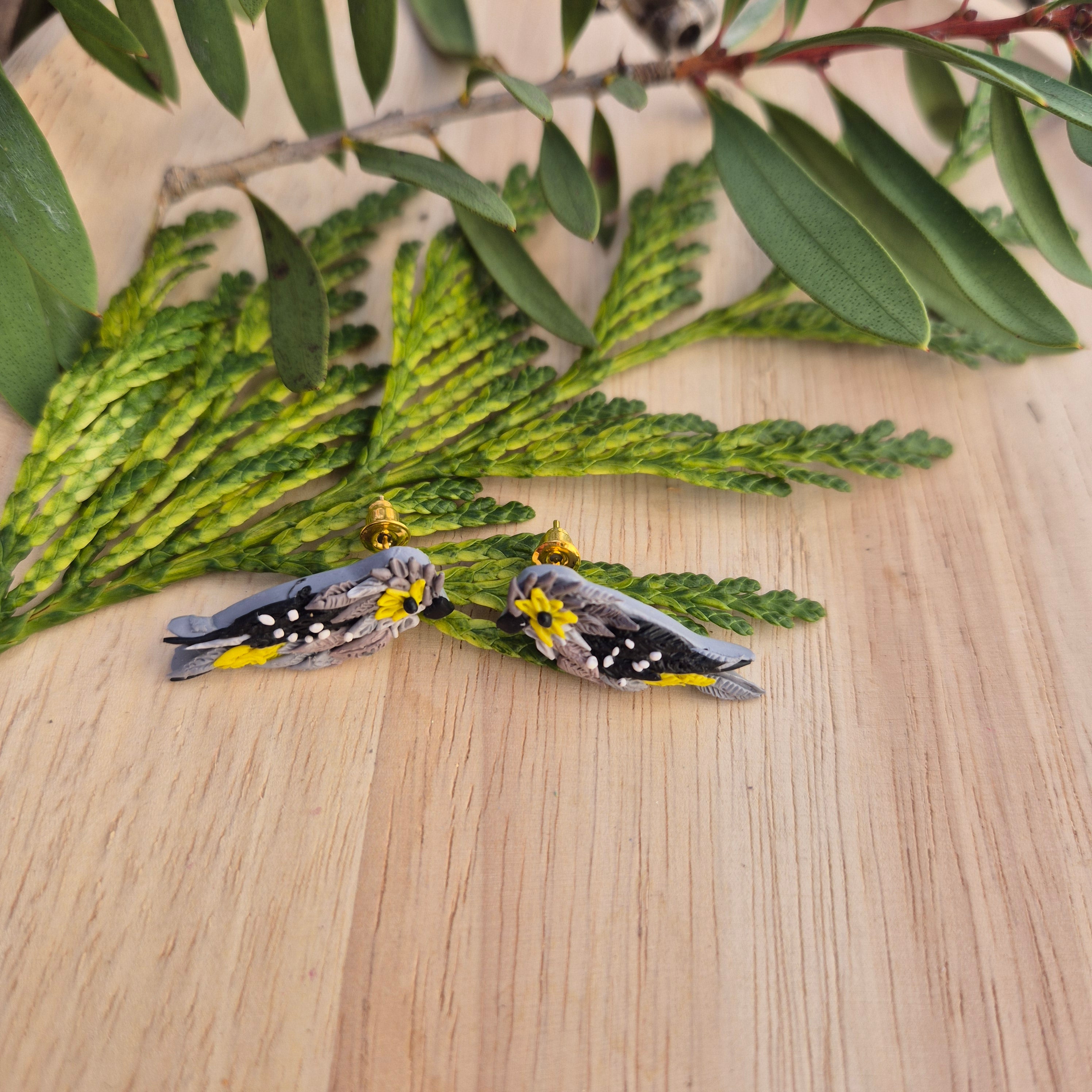 40 Spotted Pardalote Studs