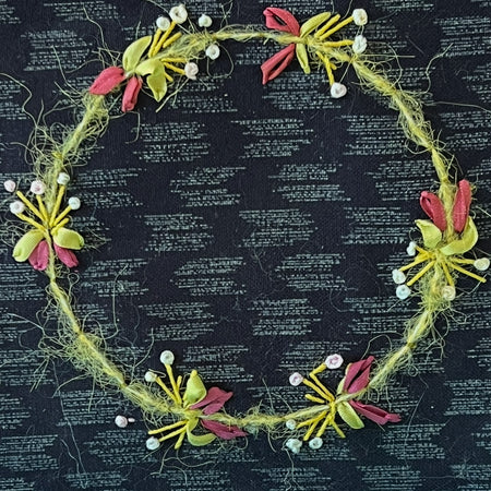 Hand embroidered card