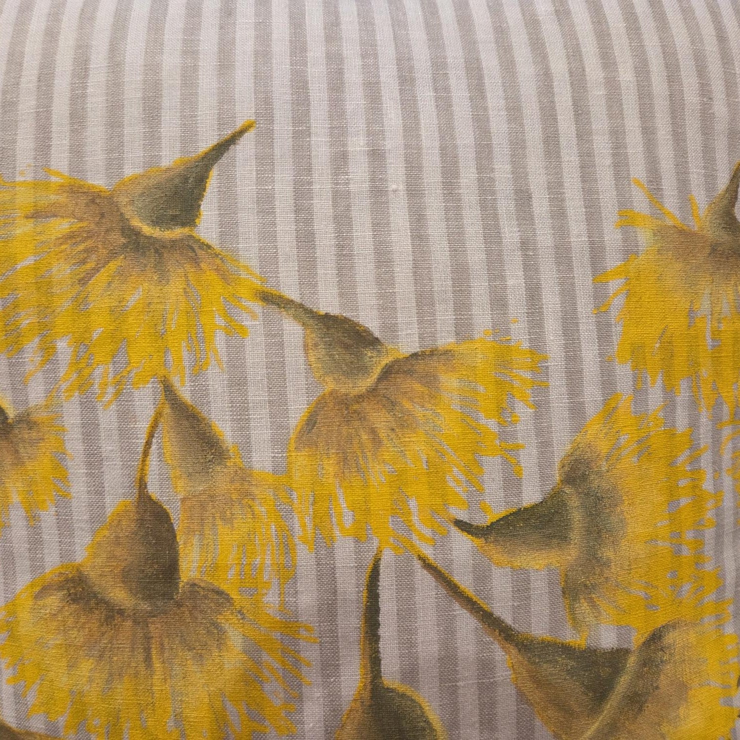 Honey Box Blossoms French Linen cushion covers- hand printed & hand painted