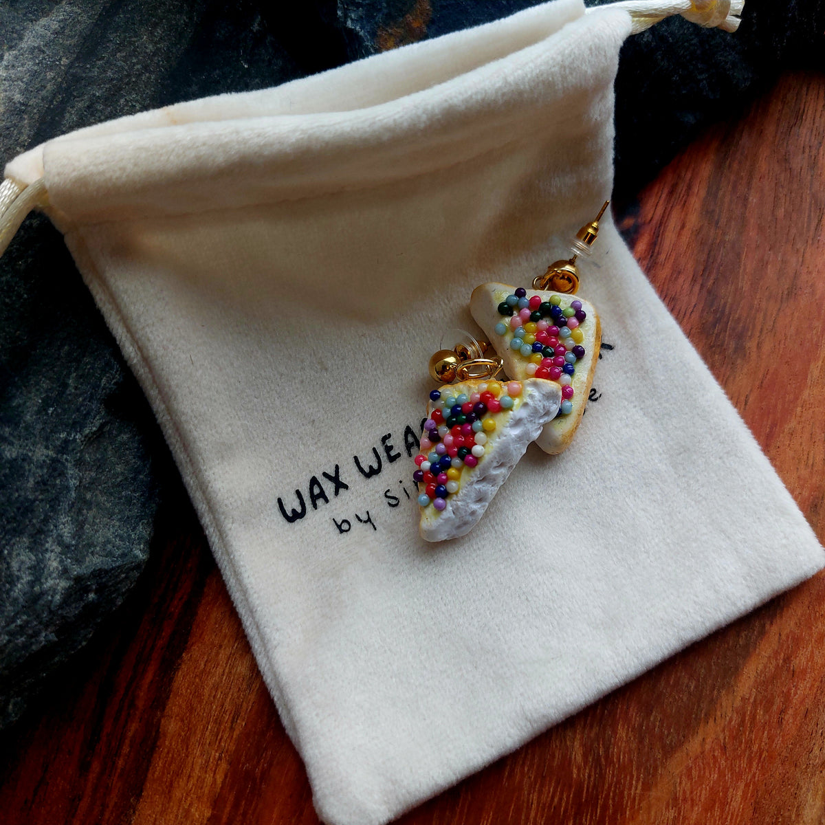 Polymer Clay Earrings | Fairy Bread | Food Inspired