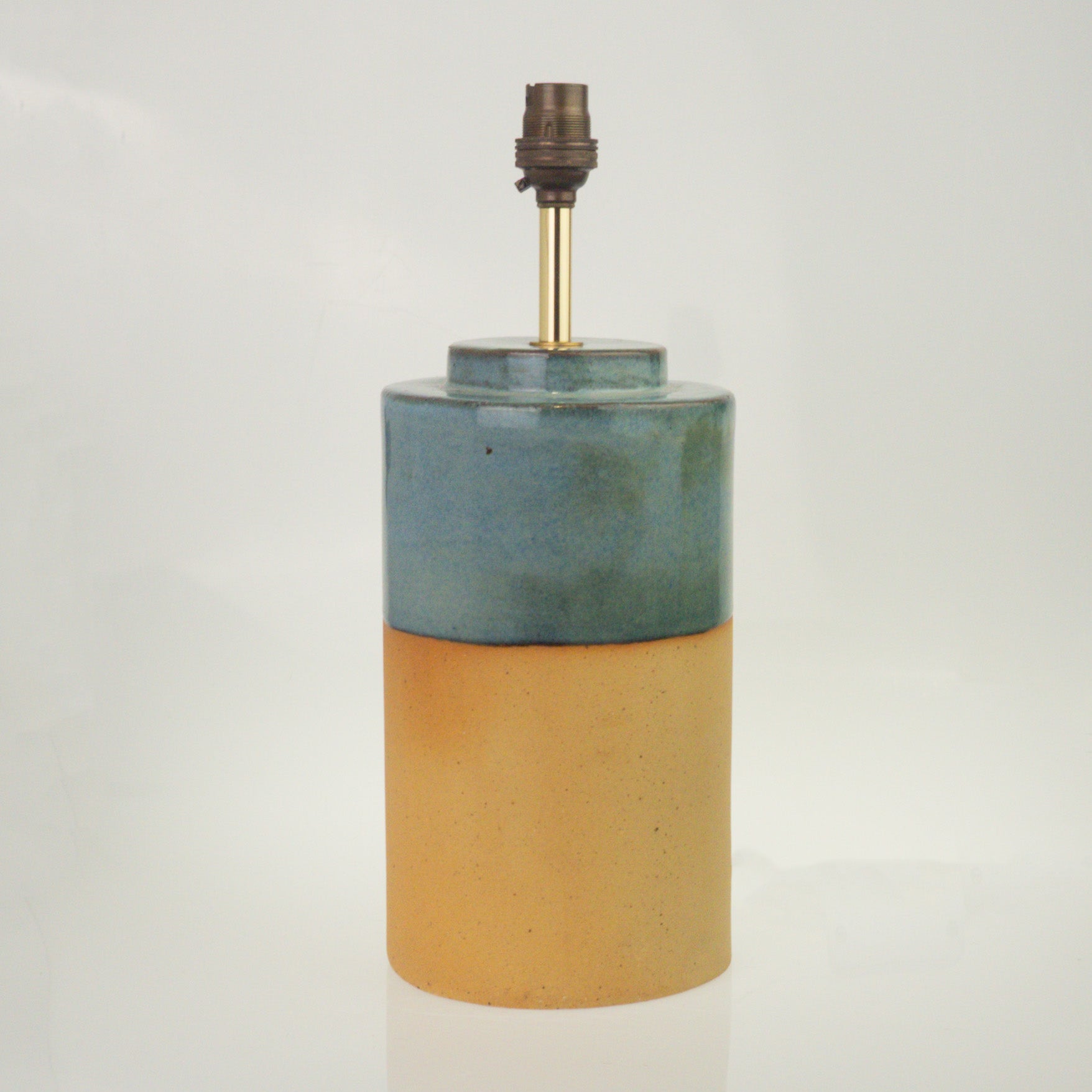 Stoneware Cylinder Table Lamp in Reef Large