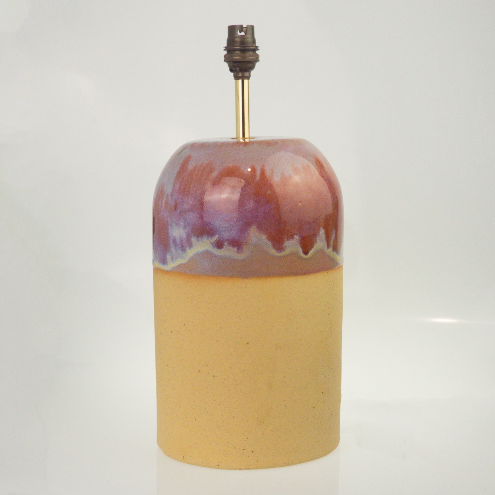 Stoneware Domed Cylinder Table Lamp in Sunrise X-Large