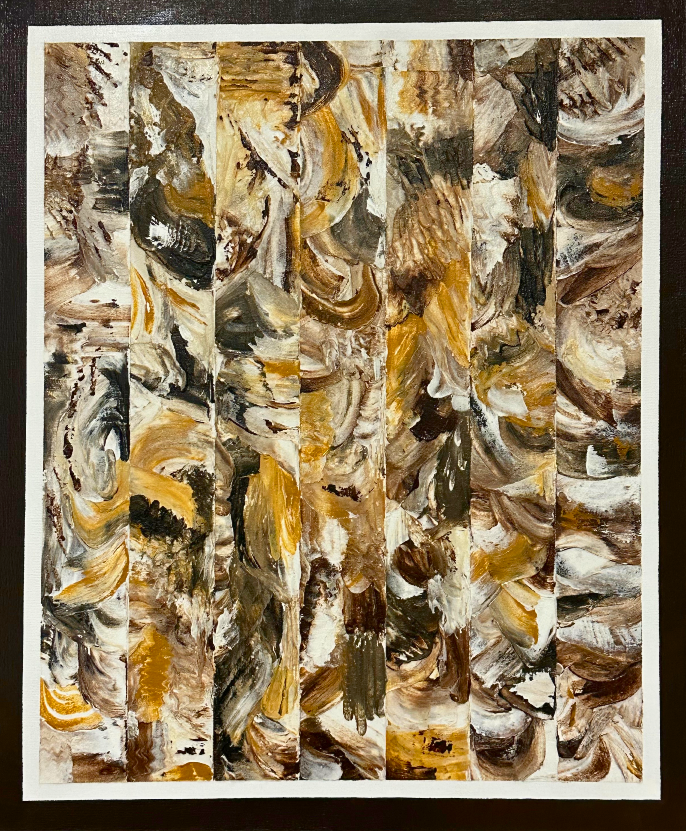 Walk into the woods- Textured Art✨ + Free Christmas Gift! 🎁