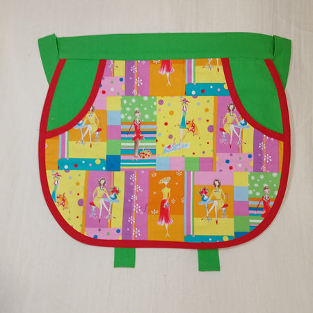 Peg or Utility Apron featuring whimsical ladies fabric
