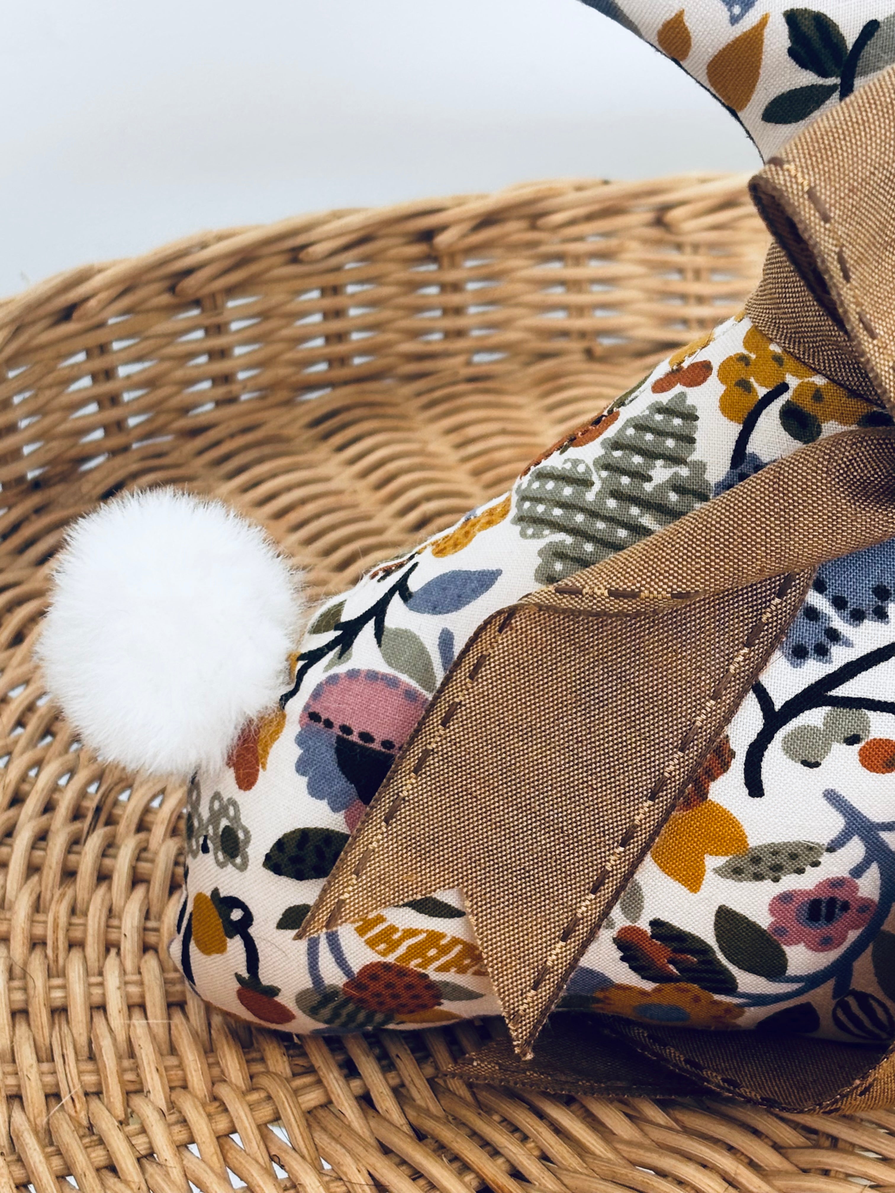 Limited Edition Handmade Fabric Bunny - Decorative Keepsake Bunny