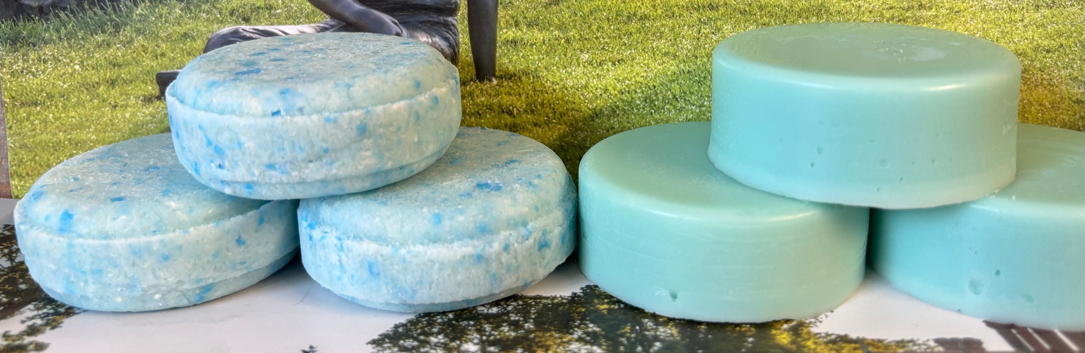 Black Raspberry & Vanilla Solid Shampoo & Conditioner Bars. Twin Pack