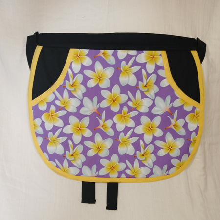 Peg or Utility Apron with Frangipani Design