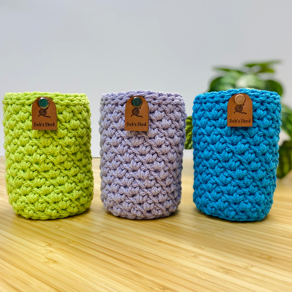 Brew Crozie – Crochet Beverage Cozy - Brights