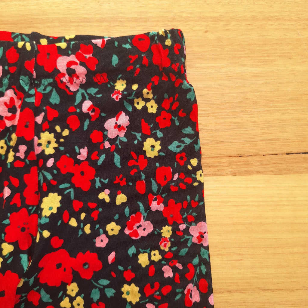 Handmade Baby Girls Floral Pants| Size 9 -12 Months