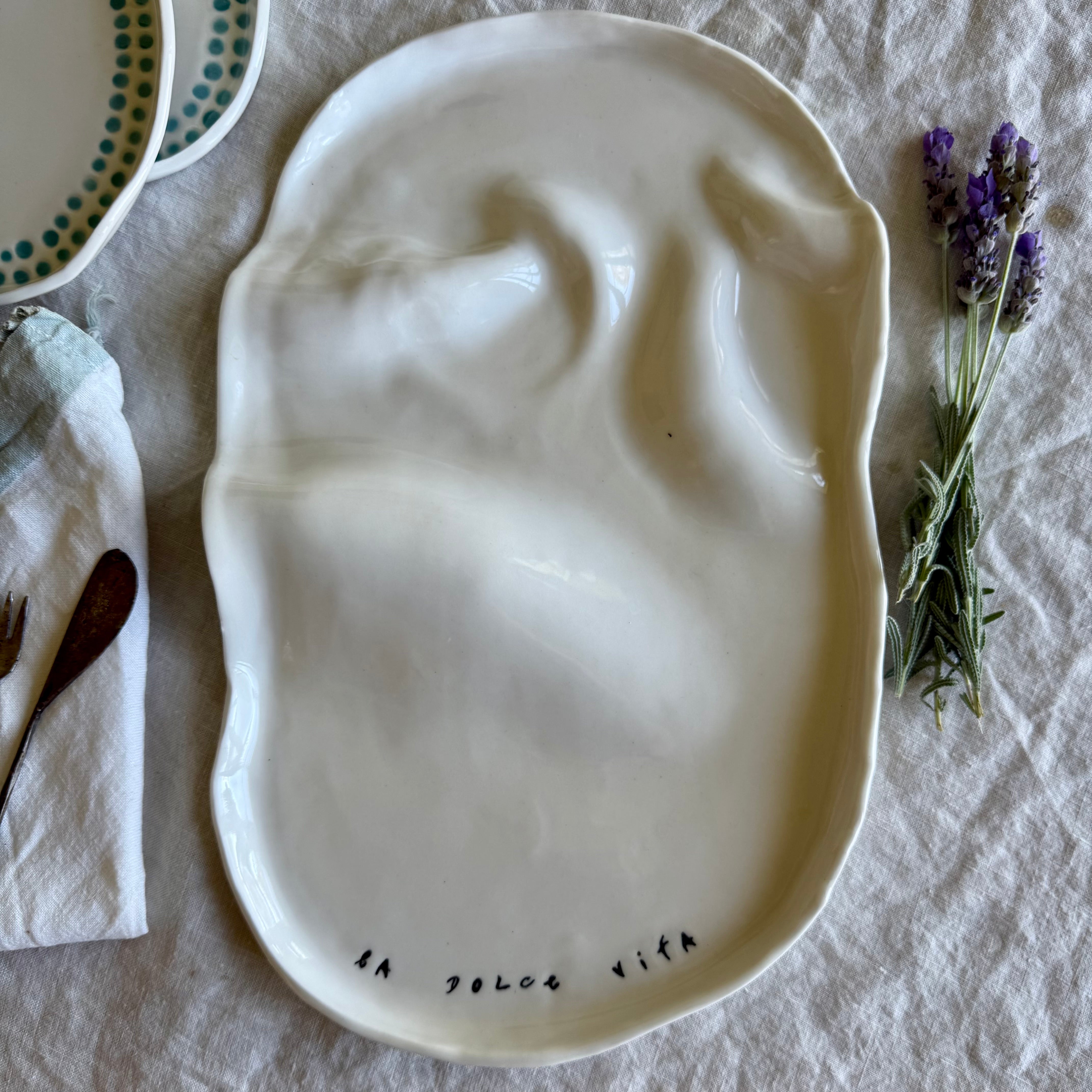 La Dolce Vita Porcelain Grazing Platter | Charcuterie | Share Plate