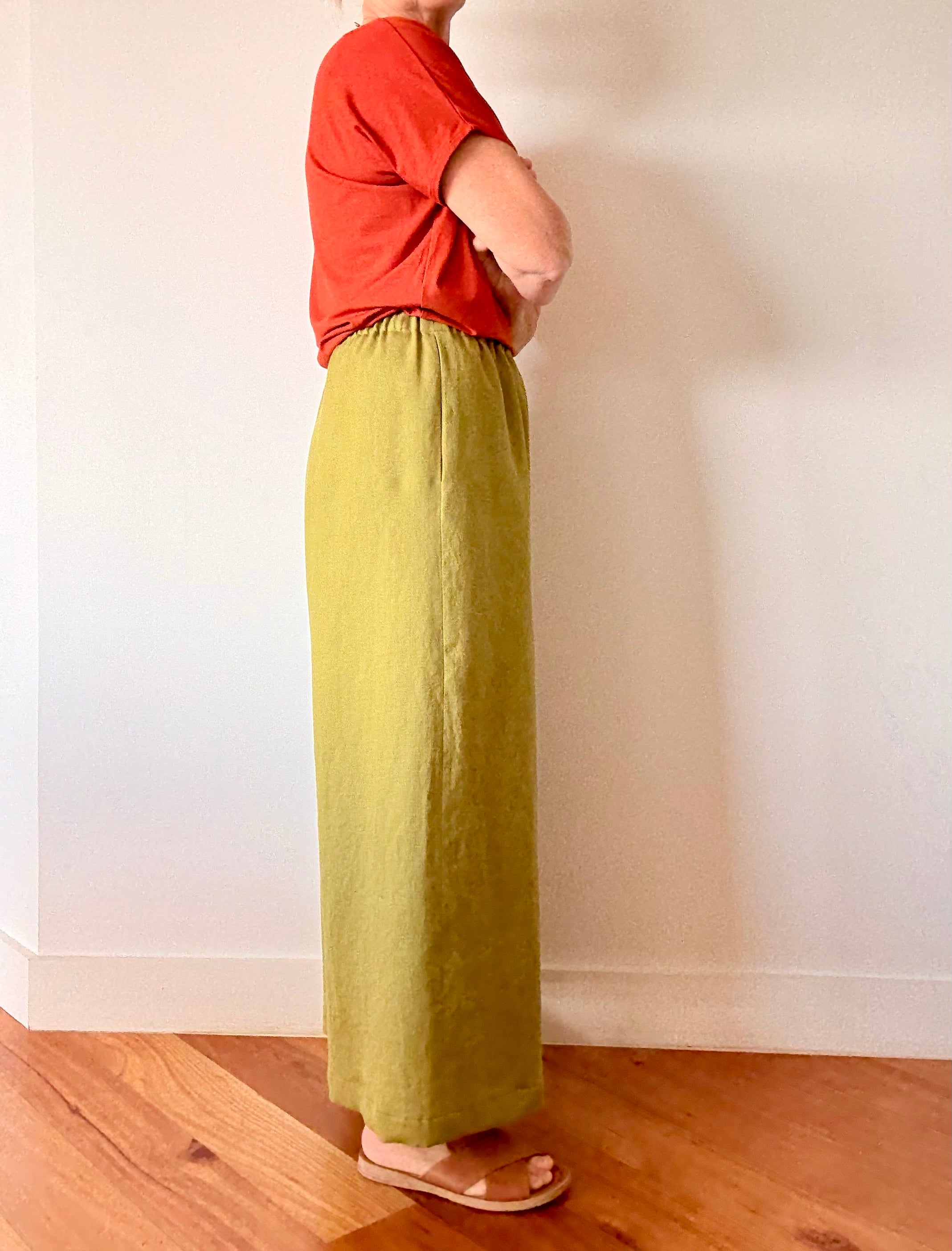 100% Linen Wide Legged Pants
