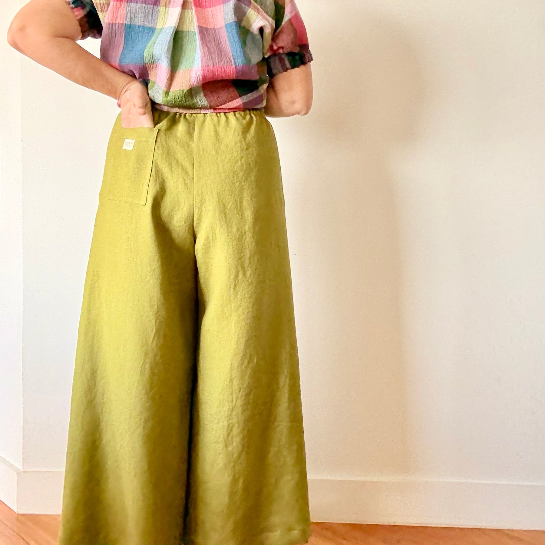 100% Linen Wide Legged Pants