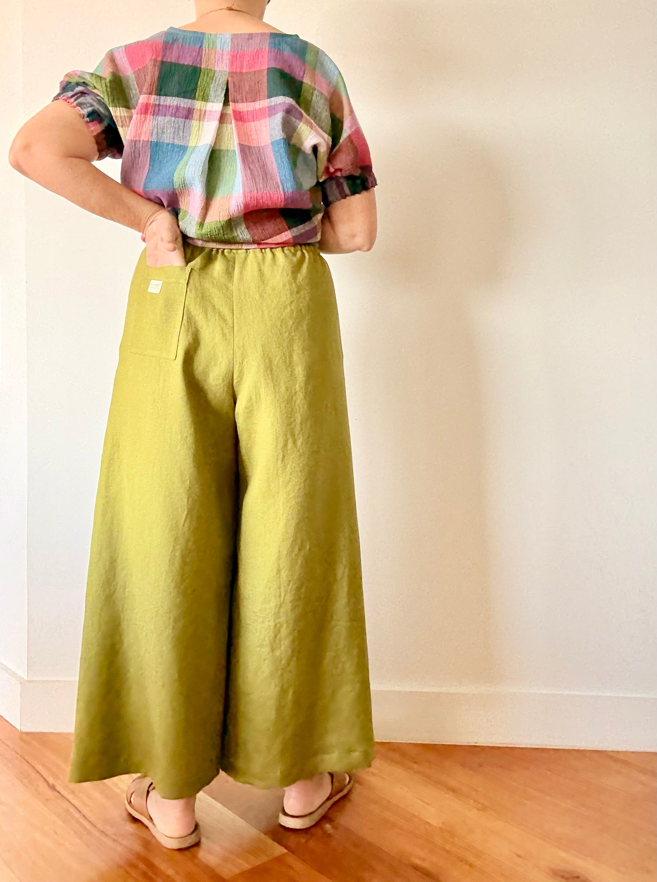 100% Linen Wide Legged Pants