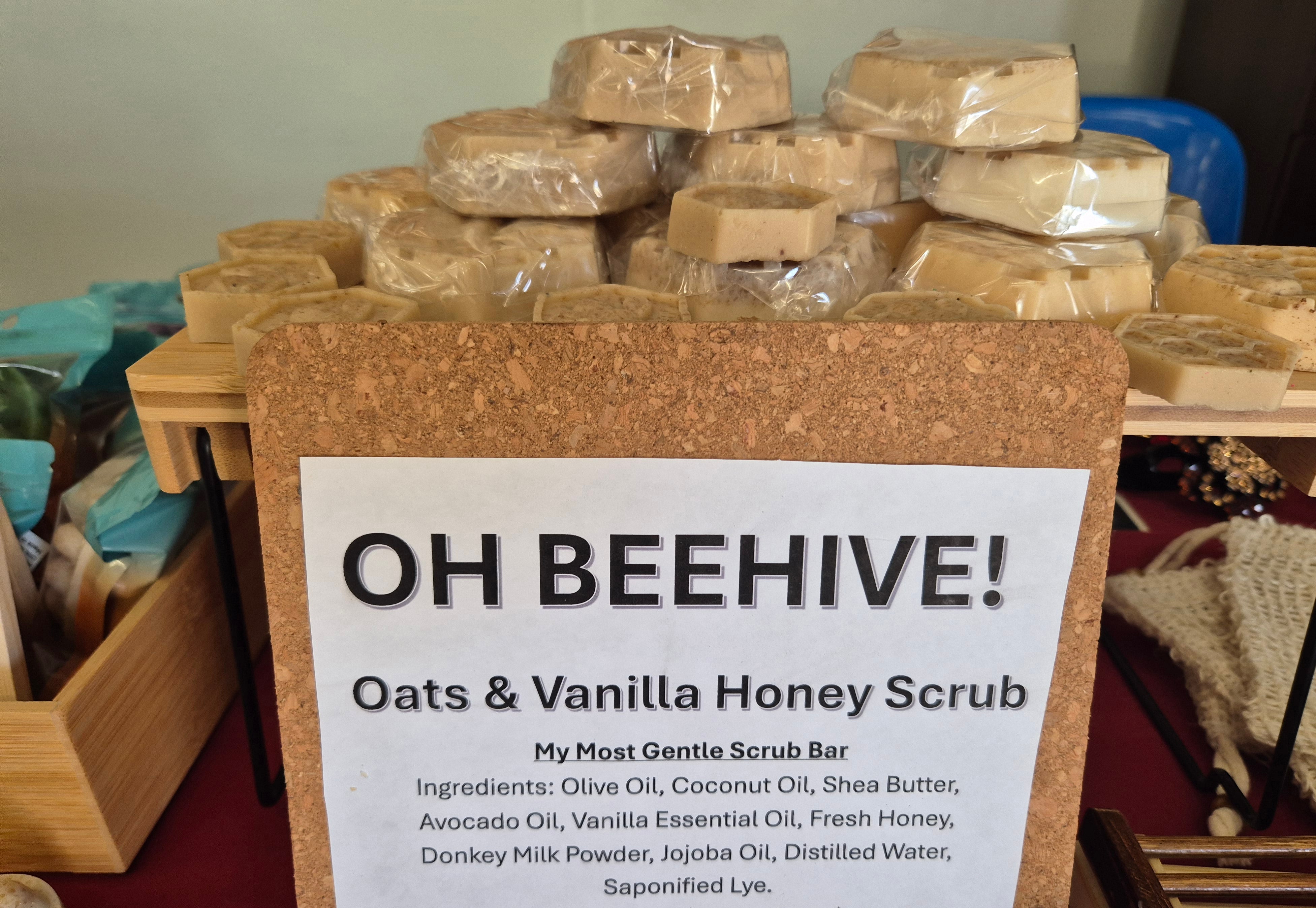 Handmade 3 x Honey Caramel Hive Shaped Soap Bars