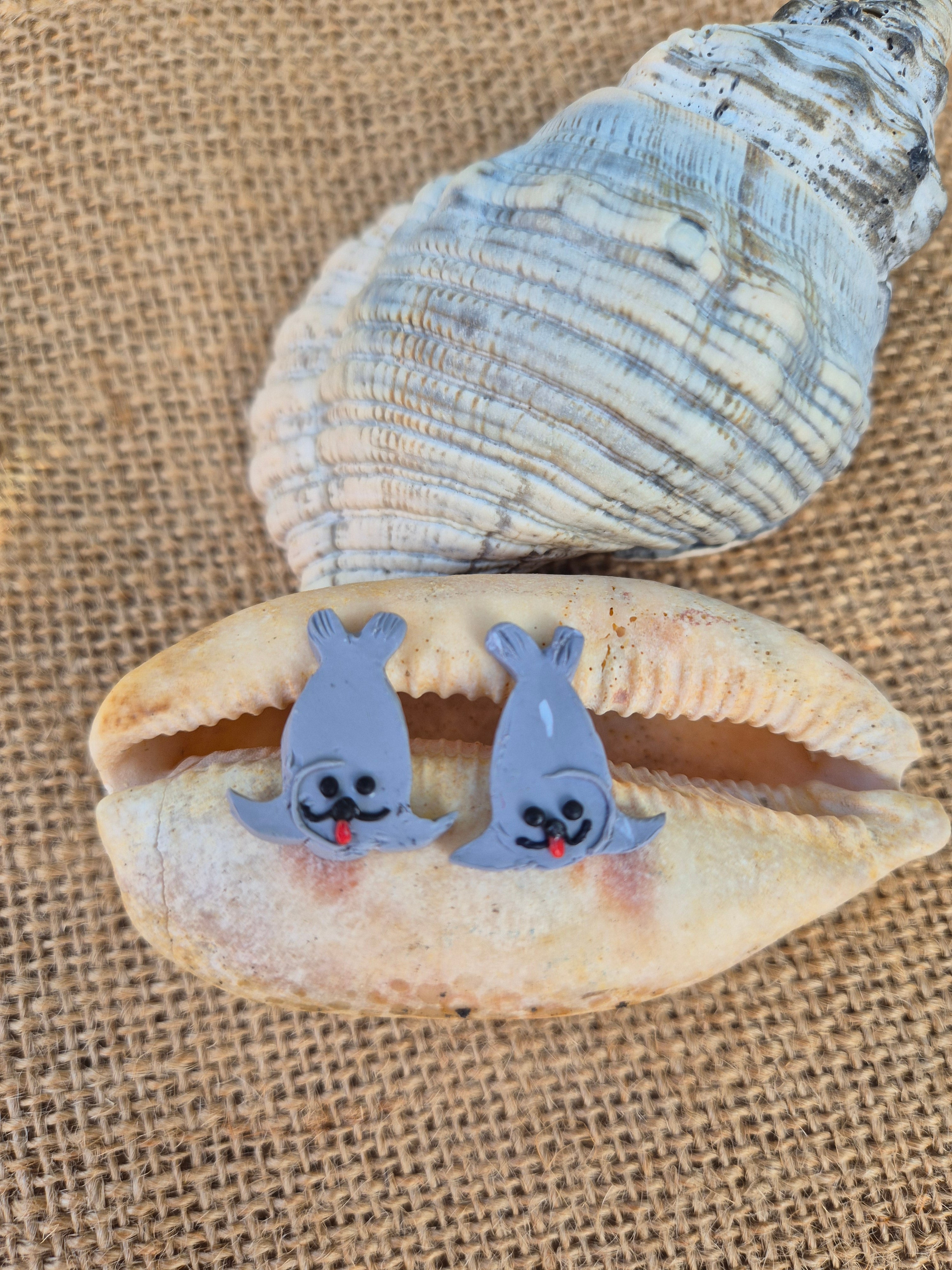 Neal The Seal Mini Studs