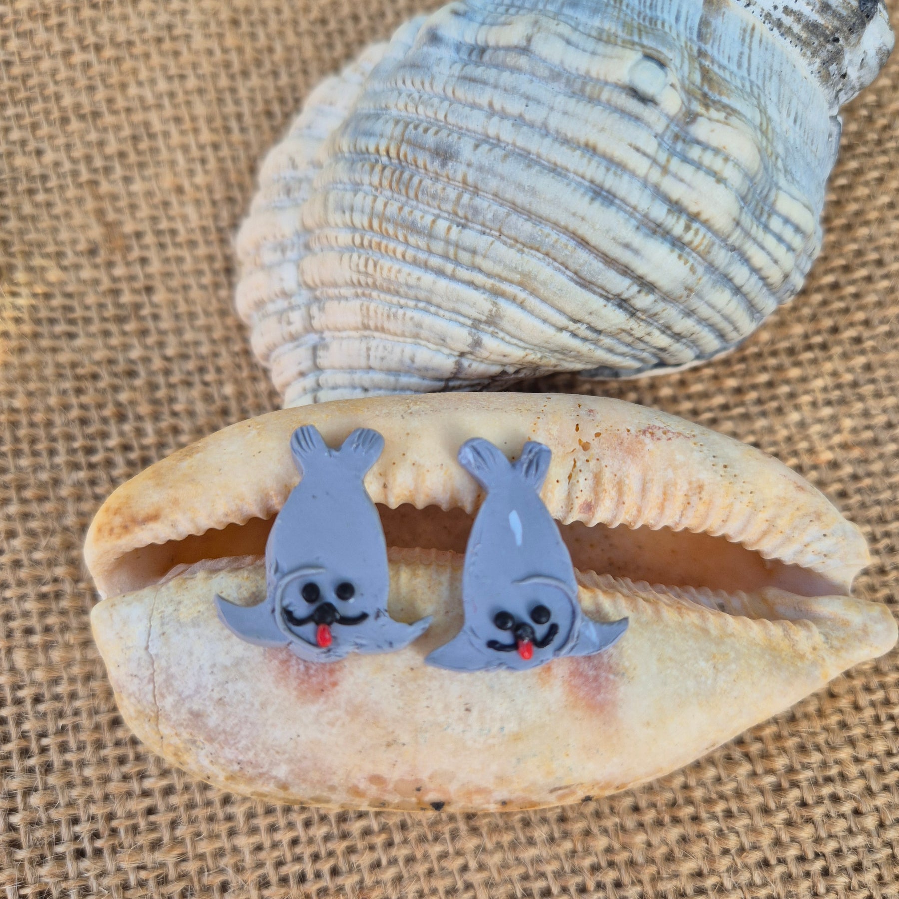 Neal The Seal Mini Studs