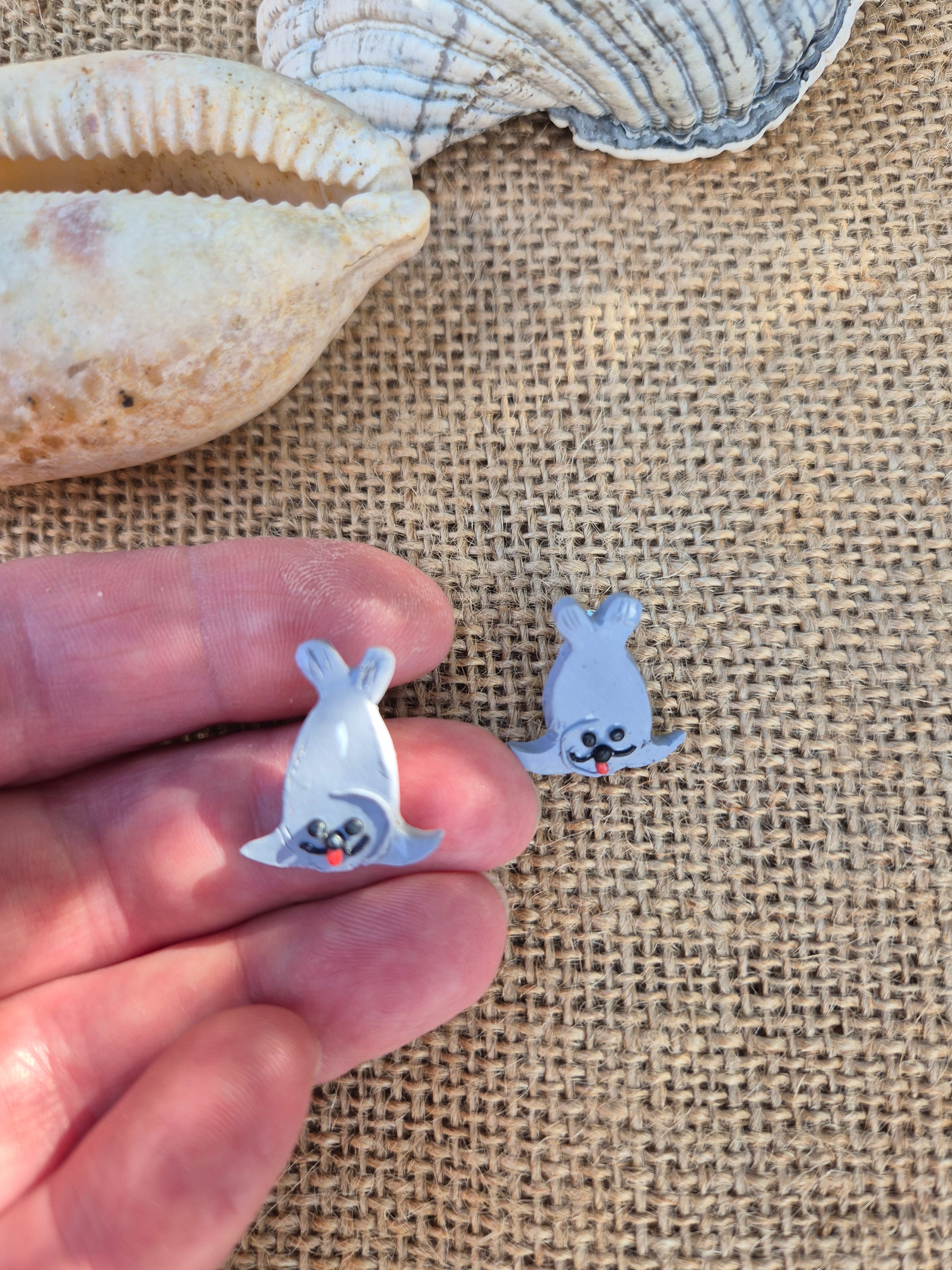 Neal The Seal Mini Studs