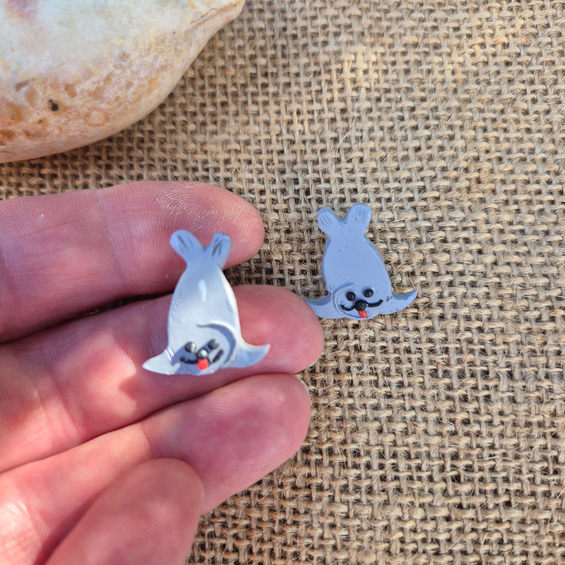 Neal The Seal Mini Studs
