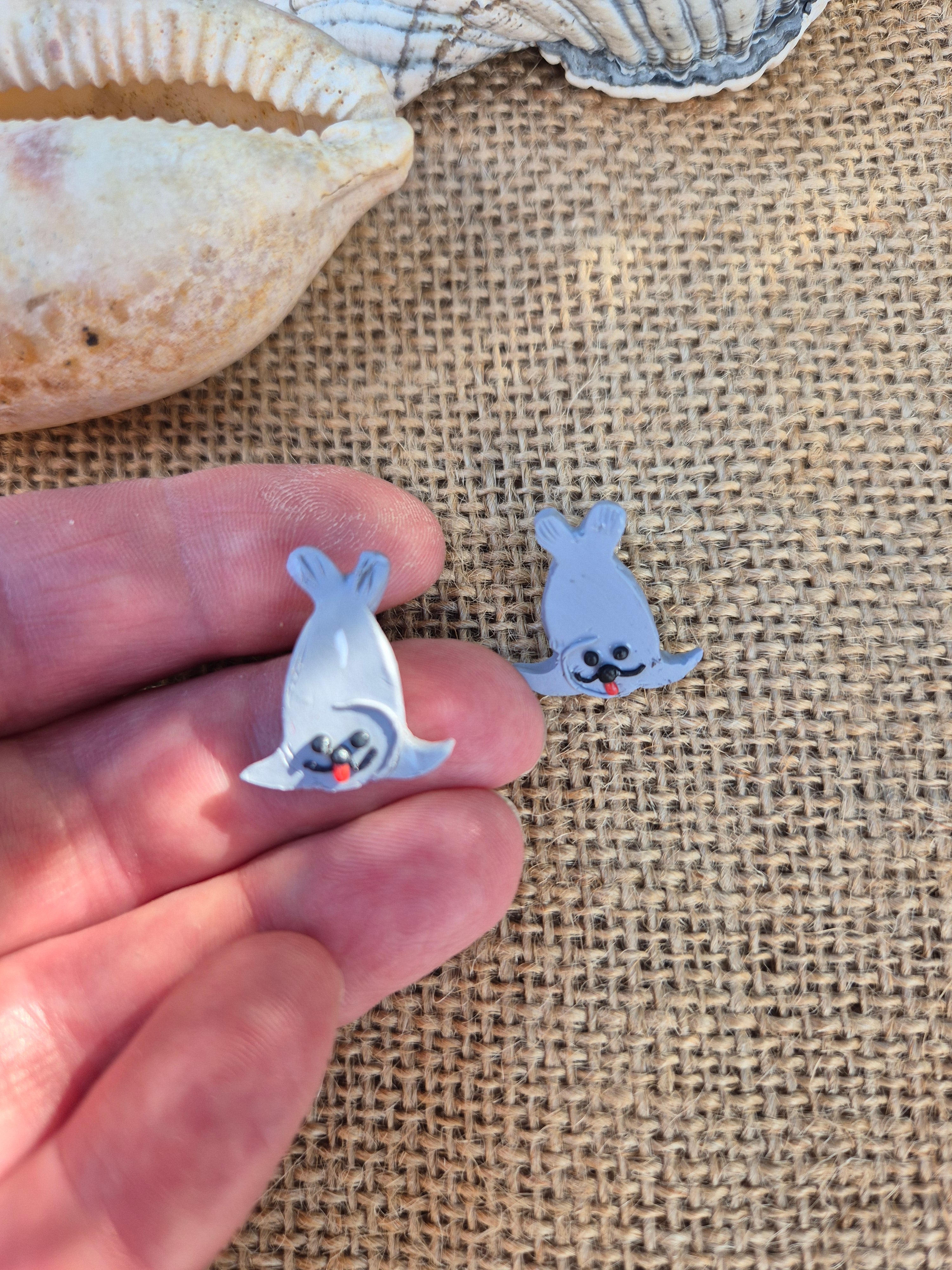 Neal The Seal Mini Studs