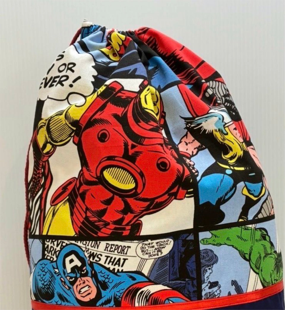 Children's Library Bag , Handmade, Personalised