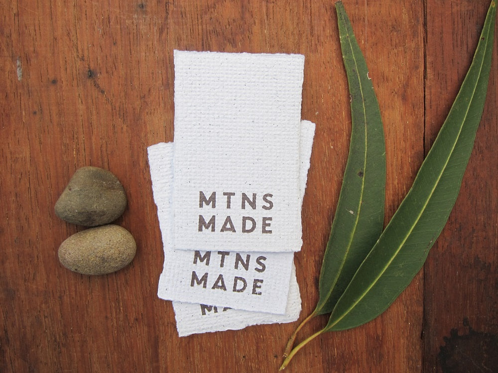 Handmade Recycled paper cards, DIY business tags (50)