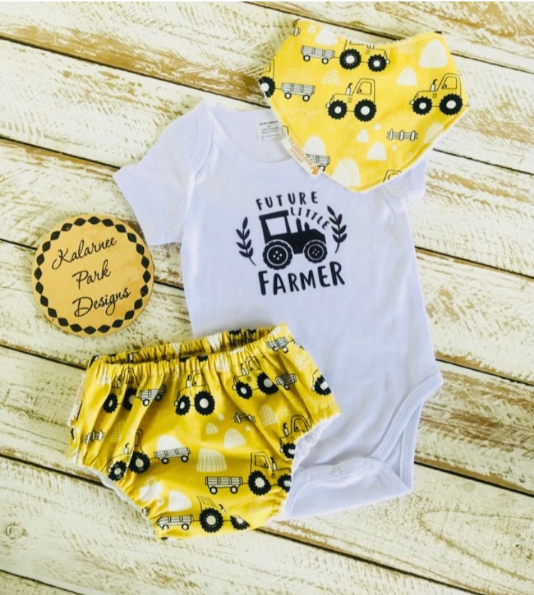 ''Future Little Farmer'' Onesie Set