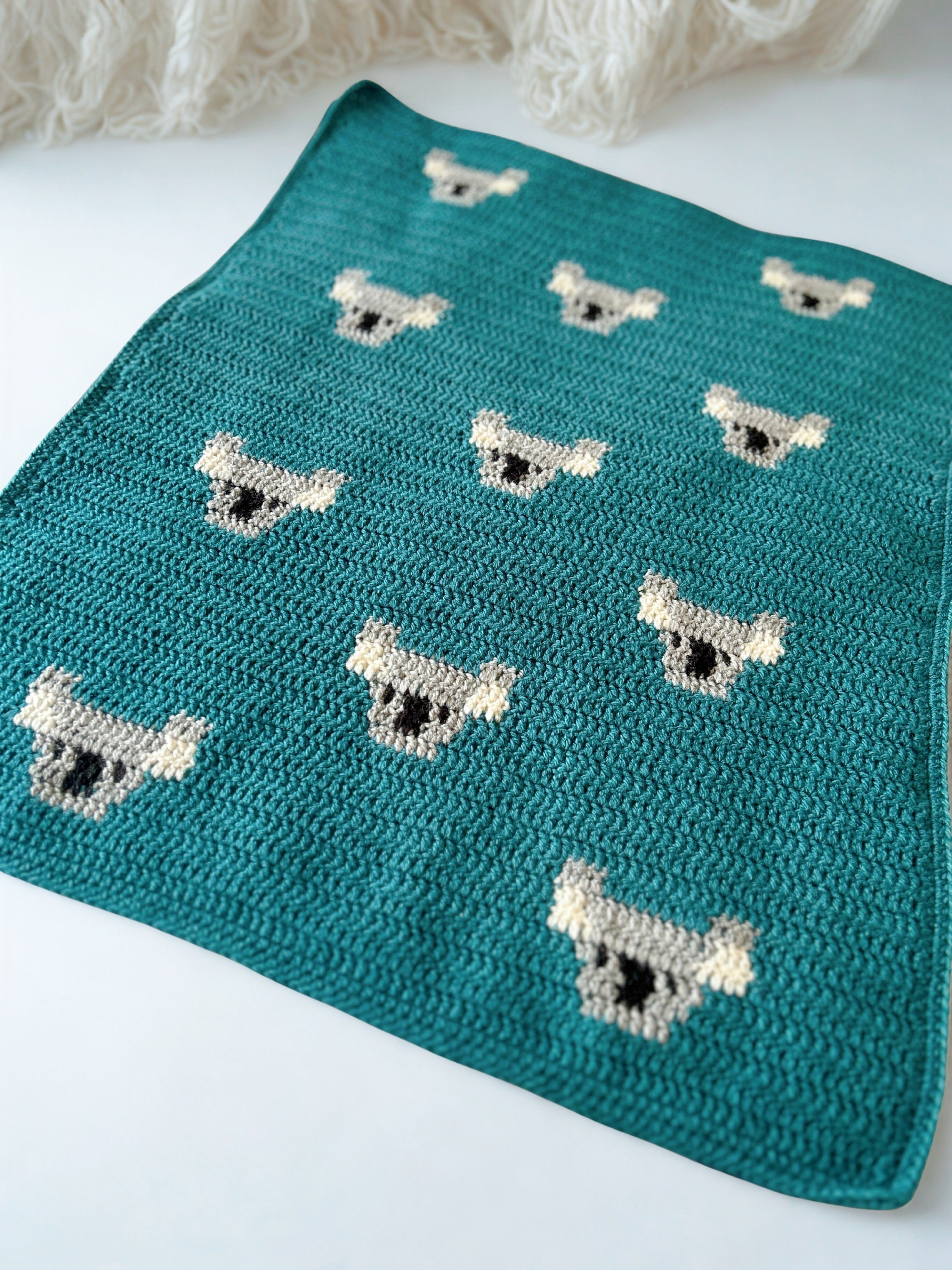 Koala Baby Blanket Crochet Made to Order
