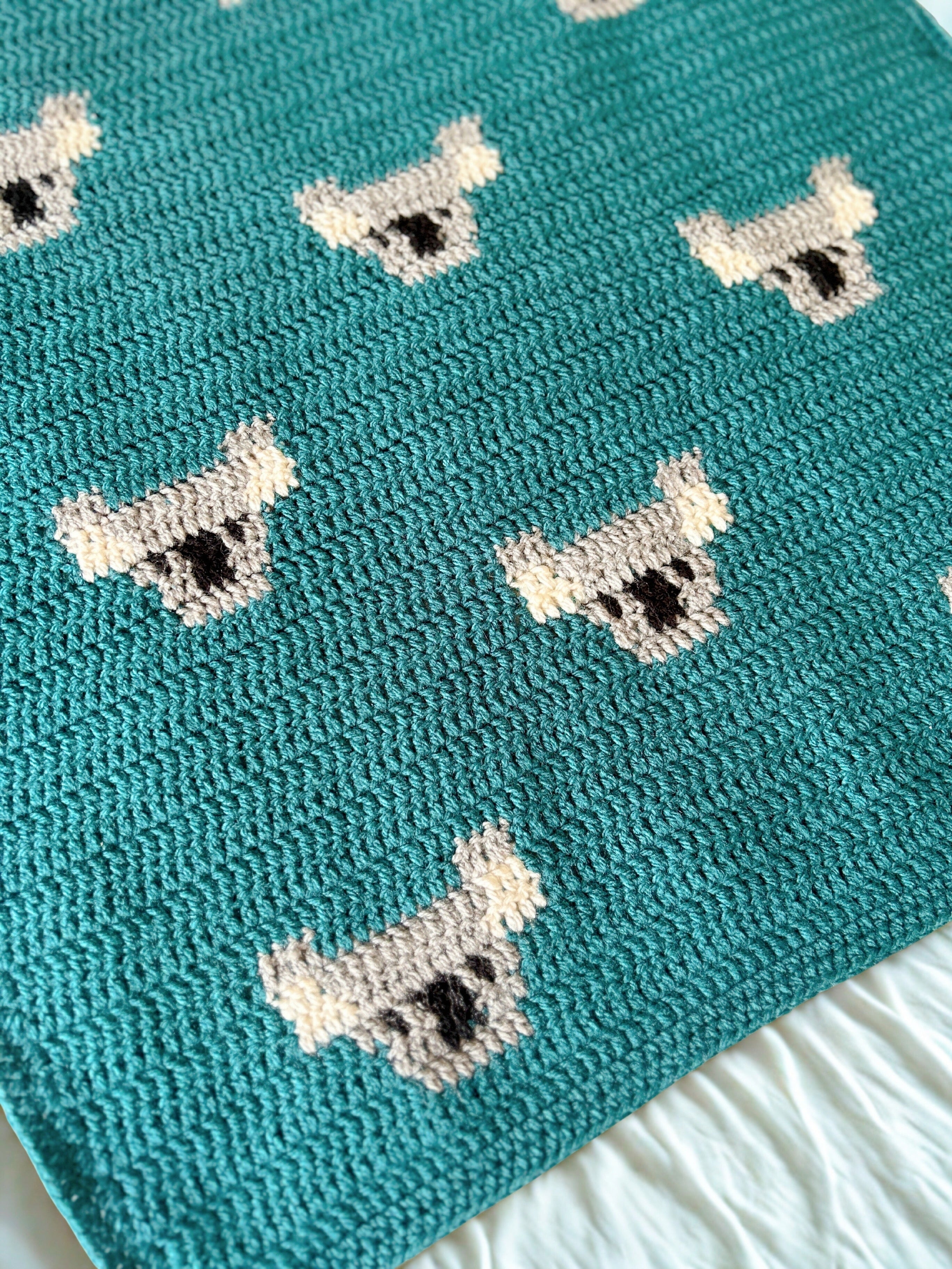 Koala Baby Blanket Crochet Made to Order