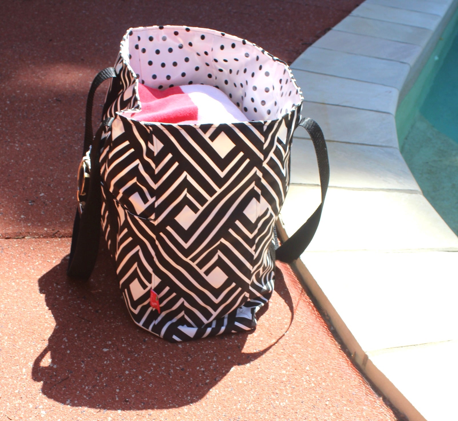 Black & White Beach Bag