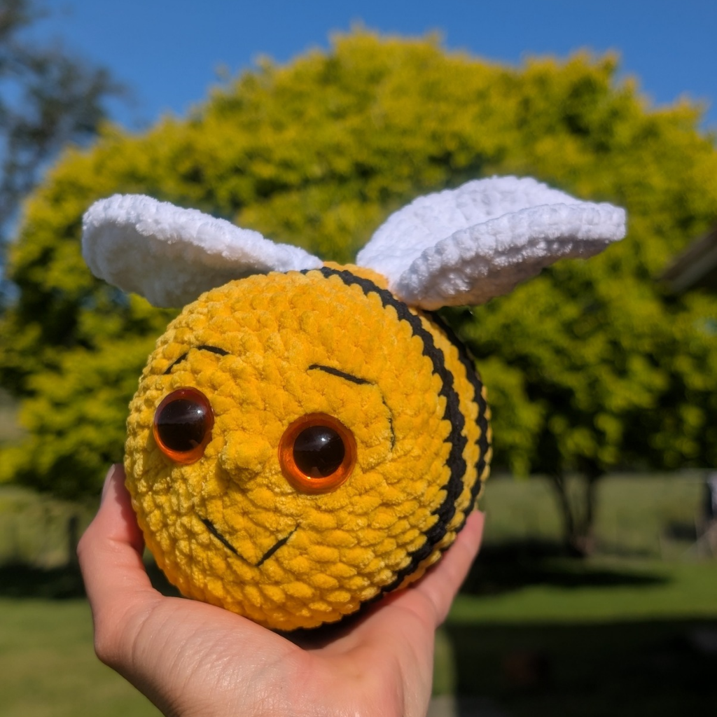 Handmade Large Crochet Bee