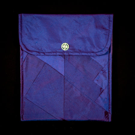 Purple silk Pouch for Tablet