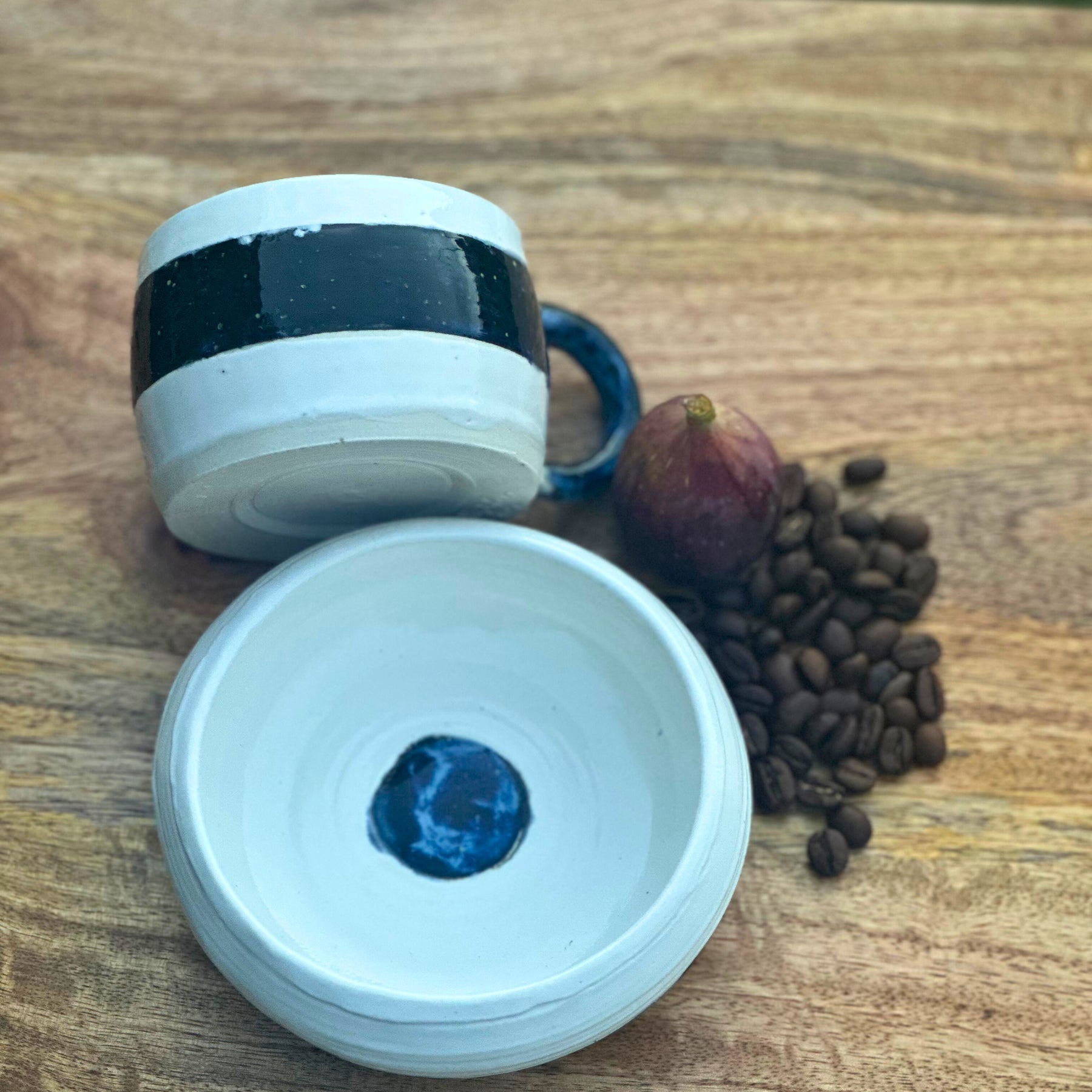 Ceramic Mug and Bowl Set - Magna Blue - Australian Pottery