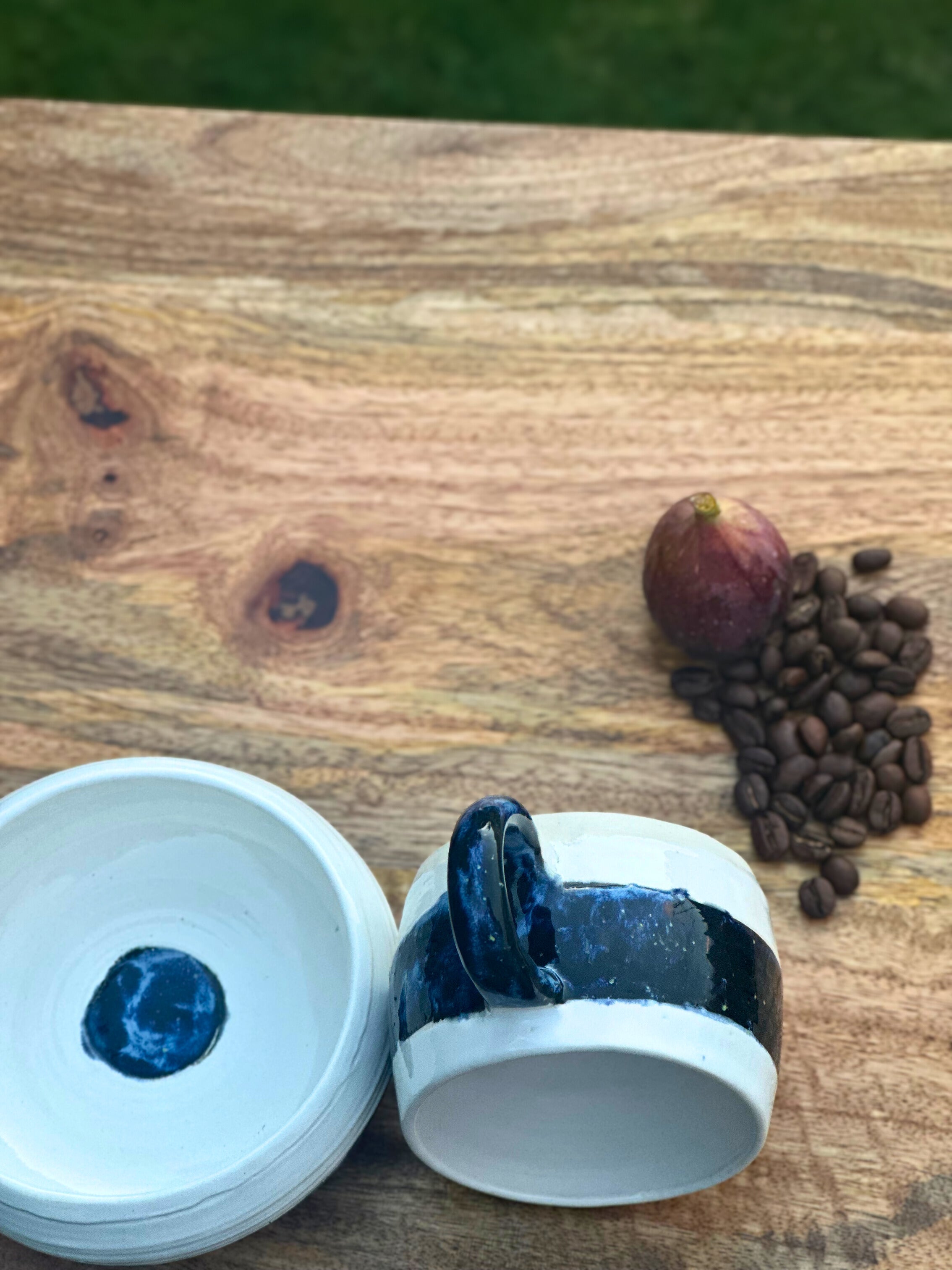 Ceramic Mug and Bowl Set - Magna Blue - Australian Pottery