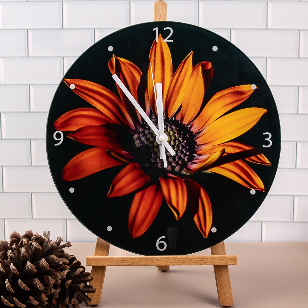 Wall Clock - Tempered Glass - Nature Photography