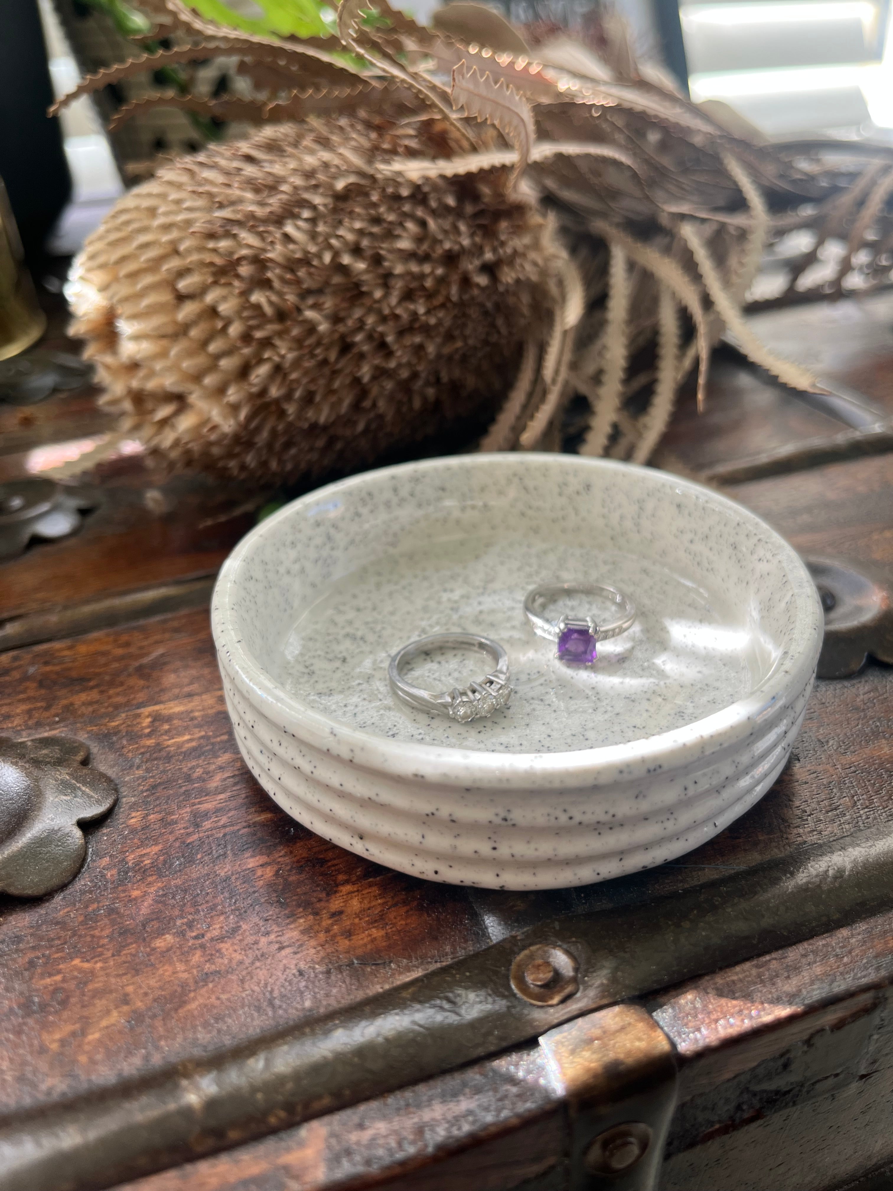 White Ceramic trinket