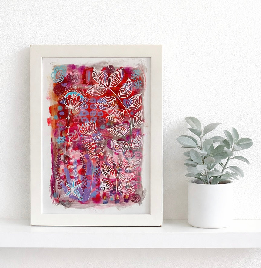 Original Hand Painted Art: The Dawn Blooming