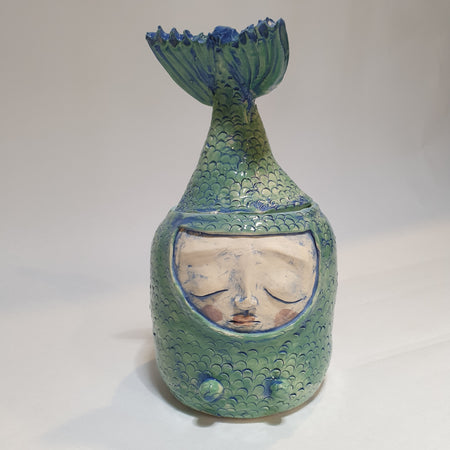 Mermaid pot, treasure keeper