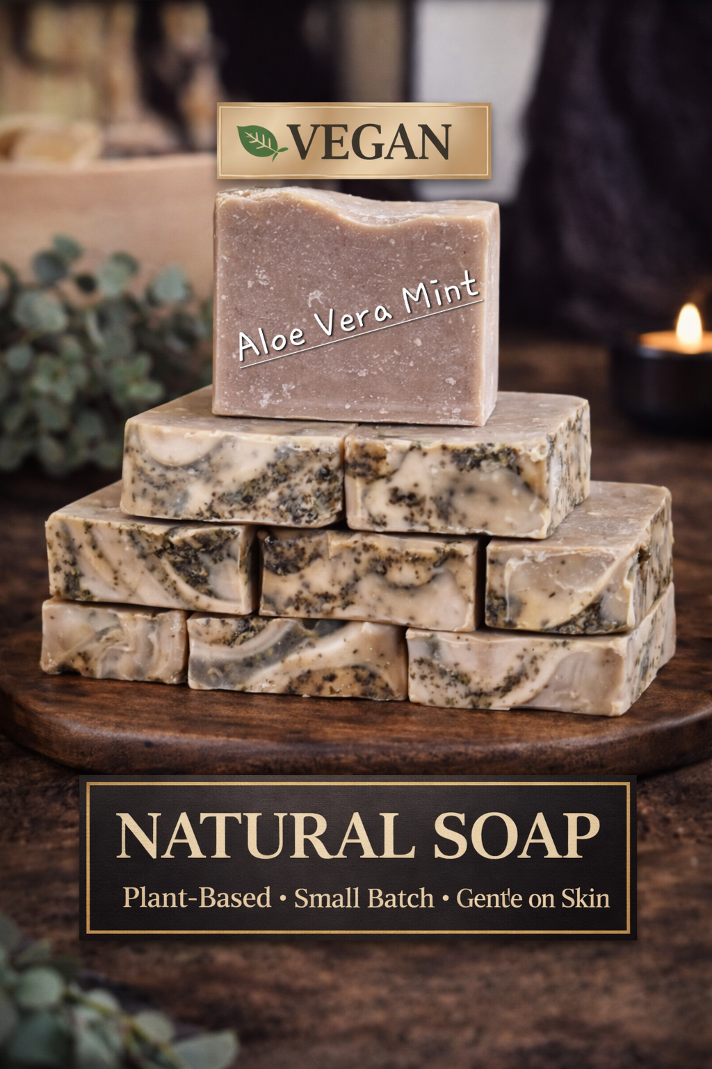Vegan Handmade Soap bundle Lots of 3 - Natural Soap Bars - Mix N Match