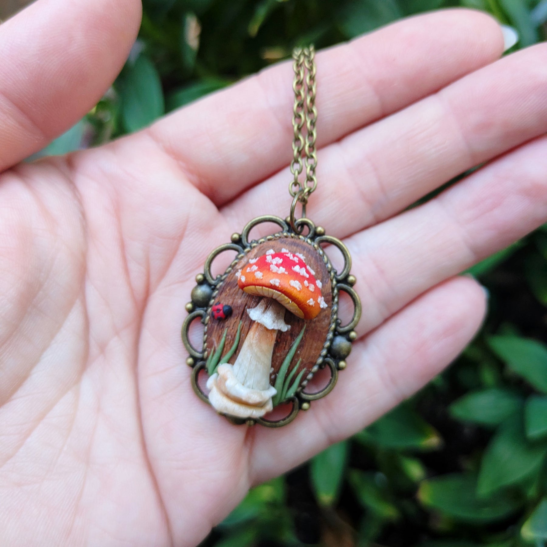 Magical Aminata Mushroom Pendant