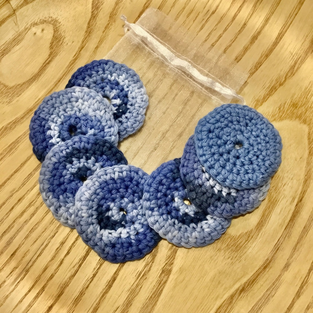 Crocheted Eco-Friendly Bathroom Collection - Face Wipes (Pack of 7)