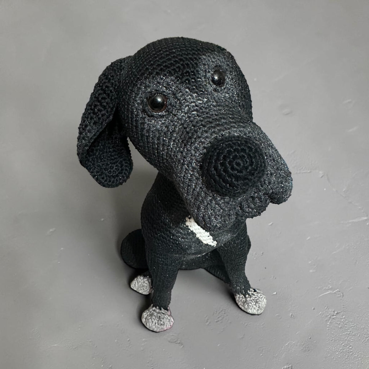 Handmade Crochet Portrait Dog - Made to Order
